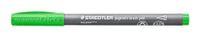 STAEDTLER 371-513 penseelpen pigment arts, meigroen, gepigmenteerde premium tekeninkt, penseelpunt voor variabele lijnbreedte, waterbestendig, sneldrogend, 10 penseelpennen in kartonnen etui