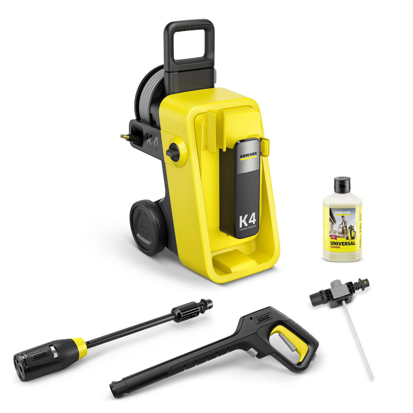Kärcher K 4 Comfort Premium Hogedrukreiniger - Staand - Elektrisch - 420 L/u - Geel