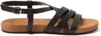 Lazamani Lotta Dames Sandalen Leer Zwart Maat 38