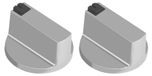Merkloos Instelknoppen 2 Stuks - Hoogwaardige Zinklegering - Voor Gasfornuis/Oven - Diameter 6 mm - Slijtvast/Duurzaam - Eenvoudige Installatie - Fornuisknop