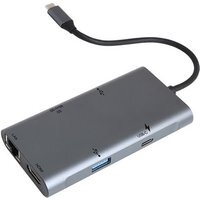 Accsup Accsup 7 in 1 100 W USB-C Hub Houtskoolgrijs