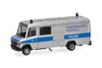 Herpa vrachtwagen model Mercedes-Benz T2 Vario gesloten bestelwagen "Politie Tauchergruppe Wuppertal", schaal 1:87, voor diorama, modelbouw, verzamelobject, Made in Germany, kunststof