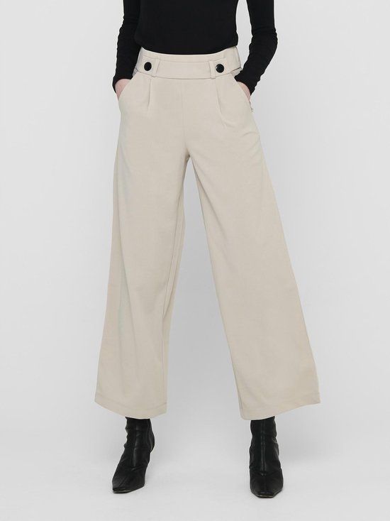 JDY JDYGEGGO Women's Trousers - Size XXL/32 - Chateau Gray;Black Buttons