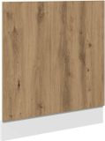 vidaXL Vaatwasserpaneel Lyon 60x1,5x67 cm bewerkt hout artisanaal eiken