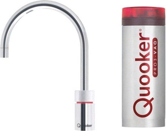 Quooker Nordic Round kokendwaterkraan - RVS - PRO3 reservoir