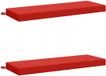 vidaXL - Coussin de banc - SOEST - 2 pièces - 100% Polyester - Rouge - 110 x 40 x 8 cm
