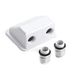 enjoy solar ABS 2-voudige kabeldoorvoer zonnepaneel houdspoiler in wit, ideaal voor campers, caravans, boot