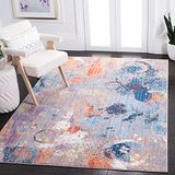 Safavieh Nalla Transitional Area Rug, Woven Polyester Rug in Grey/Blue, 160 X 230 cm