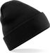 Merkloos Basic winter muts/beanie zwart acryl voor volwassenen