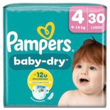 Pampers Baby Dry Luiers Maat 4 (9-14 kg) - 30 stuks