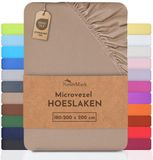 NatureMark Microvezel hoeslaken 180x200cm Zand