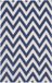Safavieh Cambridge vloerkleed - 120x180 cm - Blauw/Ivoor - Zig-Zag