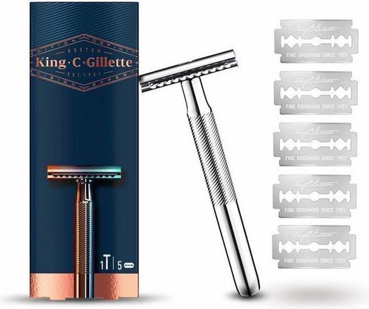 Gillette Gillette King Double Edge Safety Razor + 5 Blades