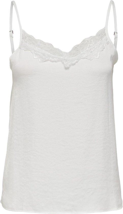 Jacqueline de Yong Jdyappa Lace Singlet - Cloud Dancer - Size 34
