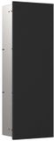 Emco asis pure kastmodule, inbouw, deurscharnier rechts, glasfront, 730x250mm, 2 glazen leggers, zwart mat