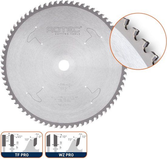 Rotec HM dry-cutter RVS, Long-Life, ø216x2,0x30mm Z=54 WZ PRO - 5563025