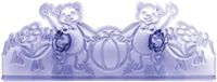 PME JEM Teddybeer-uitsteekvormpjes, kunststof, ivoor, 9 x 2 x 25 cm