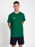 Hummel Heren T-Shirt Ronde hals geborduurd logo Regular fit basis Sportshirt