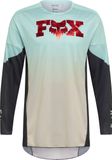 Fox 360 Drip Motocross Jersey, zwart/lichtblauw, M