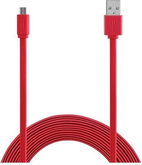 Aiino Micro USB naar USB Kabel 1.5m - Rood
