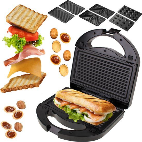 Camry Multifunctioneel Tosti ijzer / grill 3in1 - 1000W - Zwart