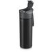 Arendo gourde avec filtre à eau, 750 ml, filtre 2 étapes avec charbon actif, capacité de filtration jusqu'à 1500 litres, facile à utiliser sans pompe, avec mousqueton, gourde idéale pour l'extérieur