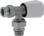 Robinet thermostatique 15mm coudé avec raccord à olive 1/2x15mm bouton blanc