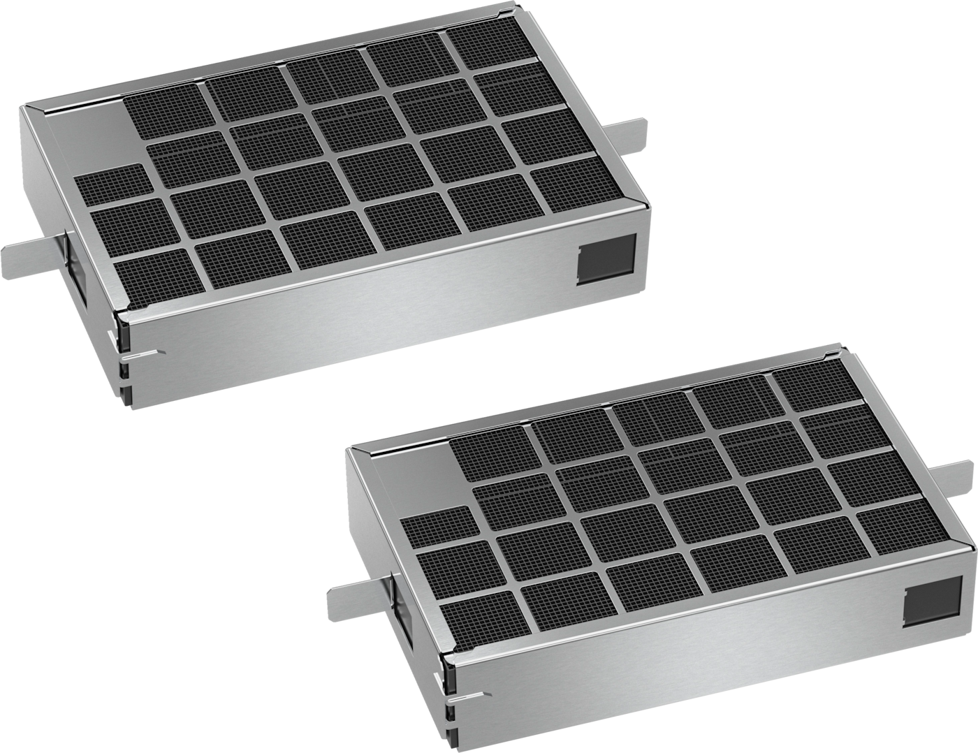 Miele DKF 31-R - Afzuigkap filter - Zwart, Roestvrijstaal - 2 stuks
