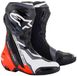 Alpinestars Supertech R Noir Rouge Fluo Blanc Gris Bottes de moto - Taille 47