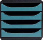 Exacompta Ladenbox Big Box 4 laden Skandi - Pacific blauw