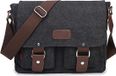 Sac bandoulière homme, noir, avec plusieurs compartiments, grand