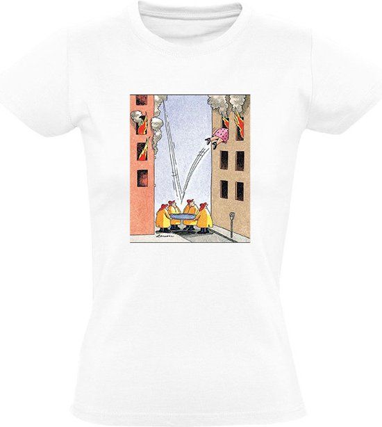 Sol's Brandweer Dames T-shirt - Wit - Katoen - Maat L