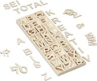 Merkloos Relaxdays Houten Letters Alfabet