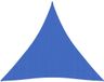 vidaXL Zonnezeil 160 g/m² 4x4x4 m HDPE Blauw