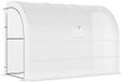 Outsunny Serre Murale Plastique Acier Blanc 300L x 150l x 213H cm