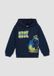 s.Oliver Kinderen Sweatshirt met capuchon en print op de voorkant navy