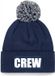 Bellatio Decorations Crew muts/beanie met pompon - onesize - navy