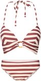 LingaDore Triangel voorgevormd bikini set Sable stripe