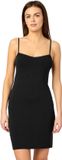 Merry Style Dames Onderjurk - Nachthemd - kort - V-neck - verstelbare Spaghetti bandjes - Viscose - Zwart - XS