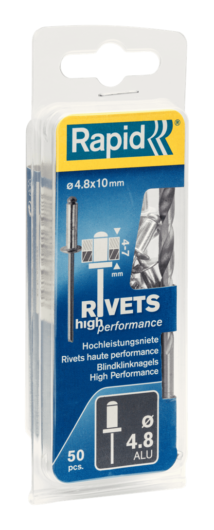 Rapid 5000387 - Klinknagels - aluminium, staal - 50 stuks