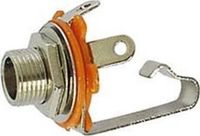 Jack VROUWELIJKE 6.35mm MONO JACK - OPEN CIRCUIT - CHASSISMONTAGE (CA039)