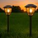 RexTech LedKoning B.V. Solar tuinverlichting pad 'Prickle' - Set van 2 - Zwart
