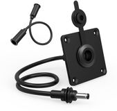 MMOBIEL Waterdichte Wandcontactdoos voor Starlink Mini – RJ45 CAT6 Ethernet Doorvoer Vrouwelijk naar Vrouwelijk, IP68 Aluminium Paneelaansluiting met Beschermkap – Voor RV, Camper, Boot, Aanhanger & Meer