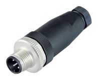 Binder 99-0487-12-08 M12 Kabelconnector, Mannelijk, Polyamide, Goud, IP67, 30V, 2A, Duitsland