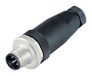 Binder 99-0487-12-08 M12 Kabelconnector, Mannelijk, Polyamide, Goud, IP67, 30V, 2A, Duitsland
