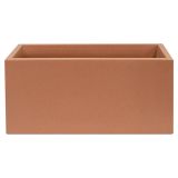 WellHome Top Garden Rotri Pot en polyéthylène avec forme, terre cuite, 80 x 40 x 40 cm