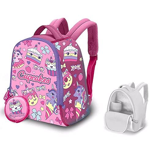 Kid Licensing Trendartikel Uniseks kinderrugzak 25 cm - Cupcakes - Kleurrijk