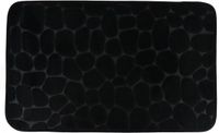Tendance Badmat mat Pebble - microfiber - Memory Foam - zwart - 50 x 80 cm - antislip - badkamer