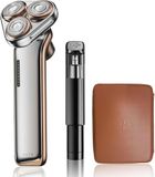 METZ Sword Elektrisch scheerapparaat voor heren, cadeauset met neushaartrimmer, 7700 rpm rotatiescheerapparaat met 45 messen, IPX7 waterdicht, nat en droog scheerapparaat, Touch Switch Electric Shaver