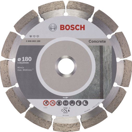 Bosch Diamantdoorslijpschijf Standard for Concrete 180 x 22,23 x 2 x 10 mm